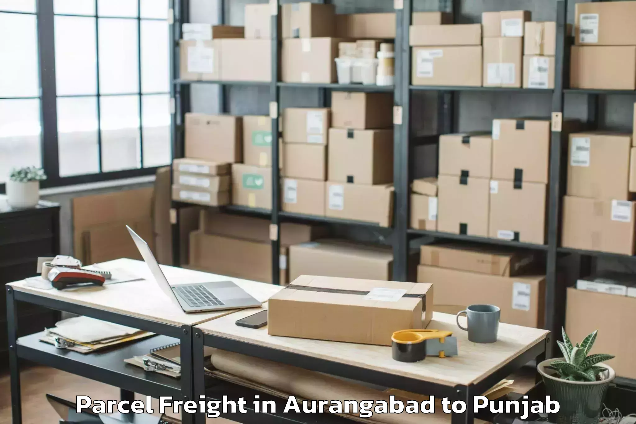 Aurangabad to Ajnala Parcel Freight Booking